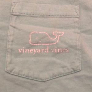 Turquoise vineyard vines shirt